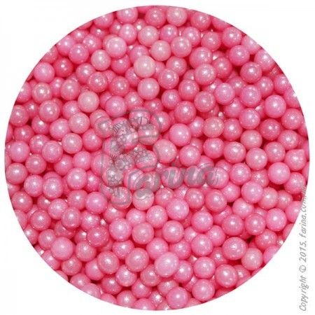 Посыпка декоративная кондитерская Сахарные шарики Жемчуг Розовый 5-6 мм 1 кг.< фото цена